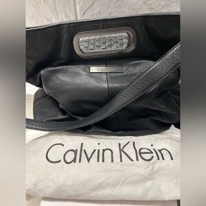 Calvin Klein Black Leather Purse